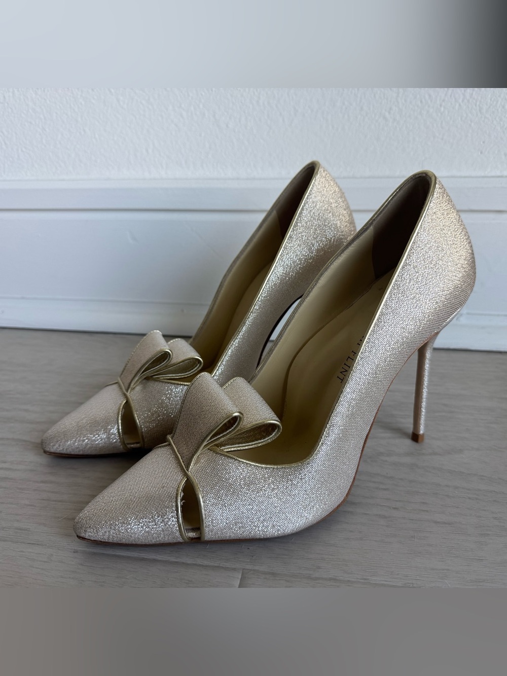 Sarah Flint The Perfect Nina 100 - Champagne Lame - Size 39.5